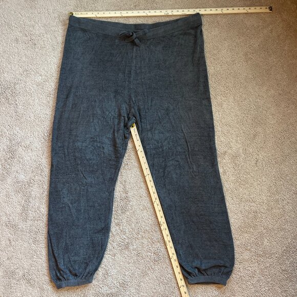 Barefoot Dreams CozyChic Ultra Lite Track Pant Jogger Carbon Womens 3X Plus NWT - Picture 3 of 4